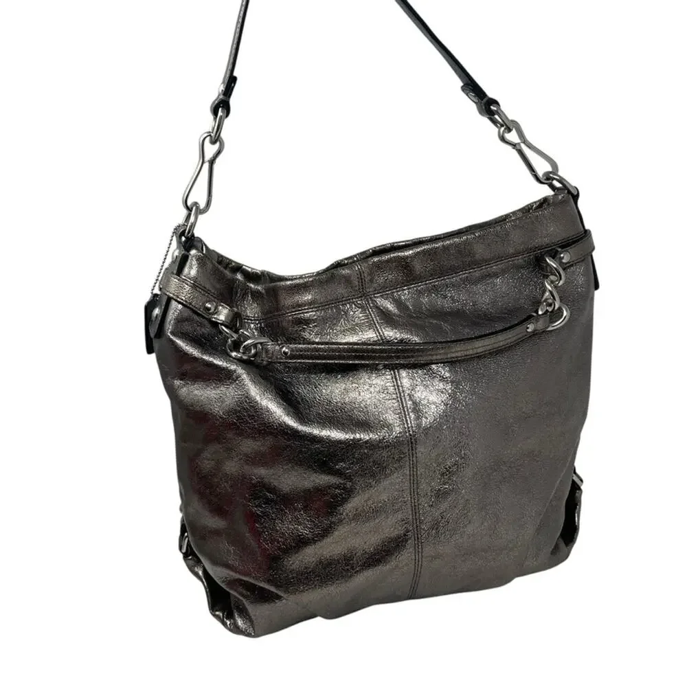 Coach Brooke Metallic Hobo Shoulder Bag